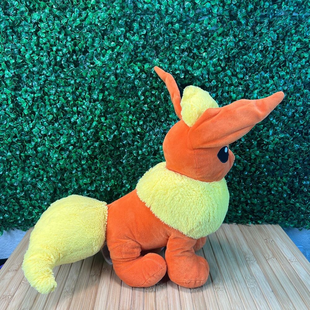 Build A Bear Workshop Pokemon Flareon 17" Orange Plush Animal No Sound - Picture 7 of 10
